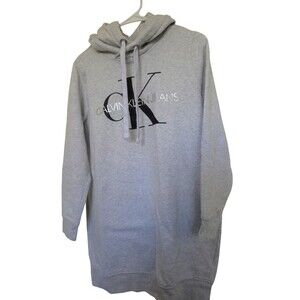 Calvin Klein Jeans Men's Medium Gray Hoodie Jacket